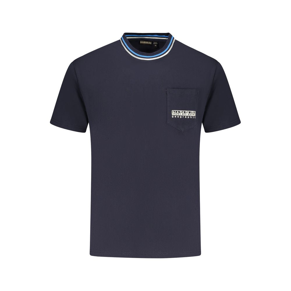 Napapijri Blue Cotton T-Shirt NA-35874-S