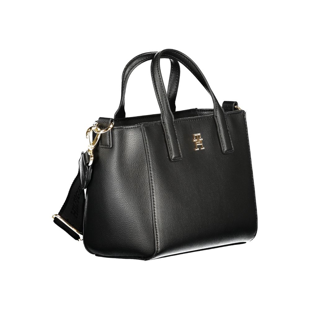 Tommy Hilfiger Black Polyester Women Handbag