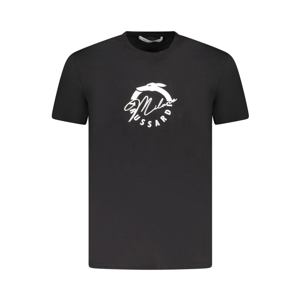 Trussardi Black Cotton Men T-Shirt