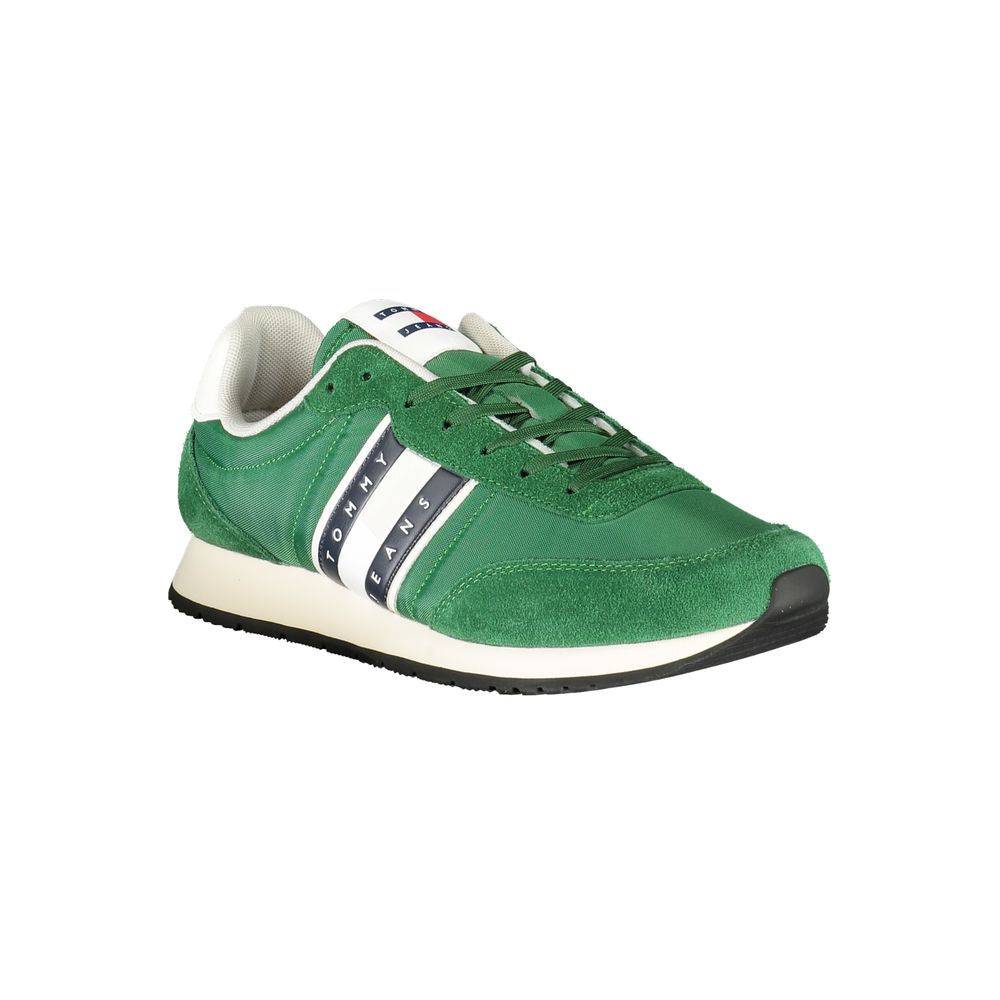 Tommy Hilfiger Green Polyester Men Sneaker