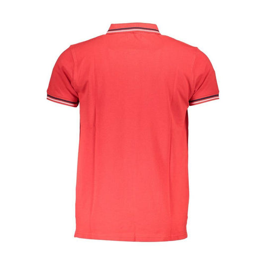 Cavalli Class Red Cotton Men Polo Shirt