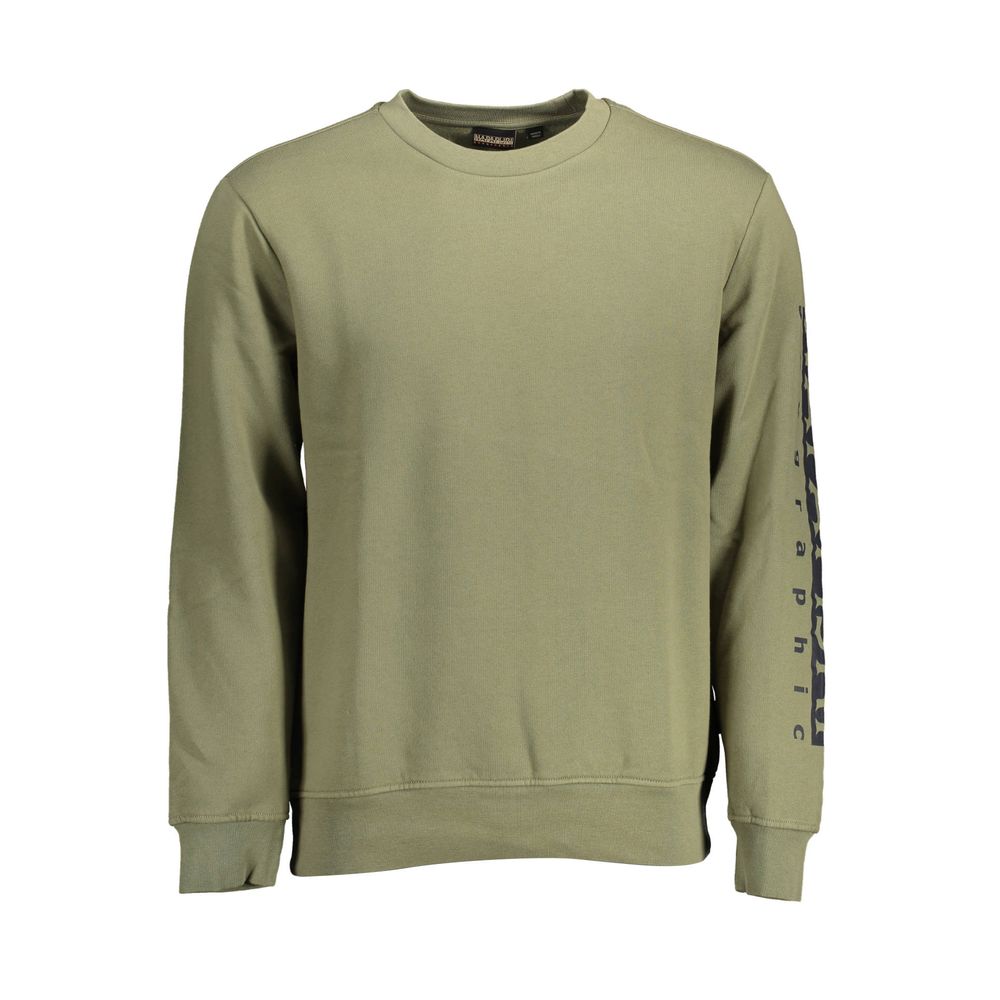 Napapijri Green Cotton Sweatshirt