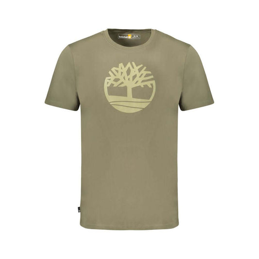 Timberland Green Cotton Men T-Shirt TI-37503-S