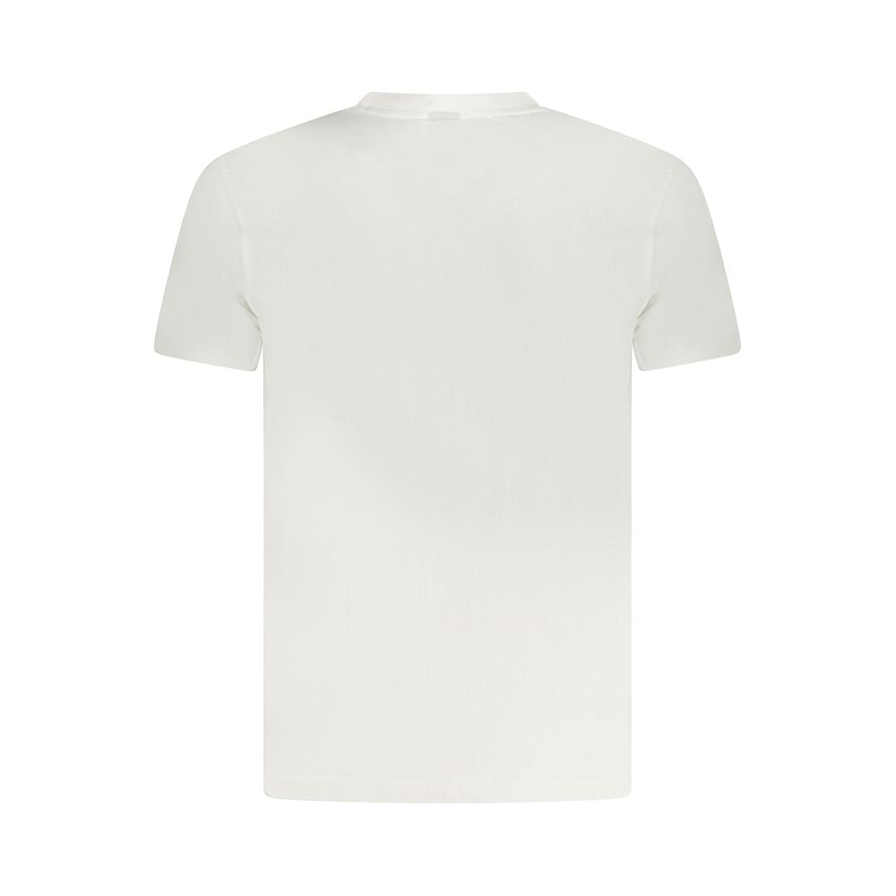 Back view of Armata Di Mare White Cotton Men T-Shirt showing premium fabric and stylish cut.