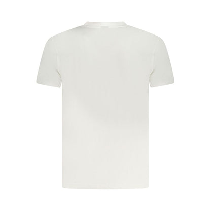 Back view of Armata Di Mare White Cotton Men T-Shirt showing premium fabric and stylish cut.