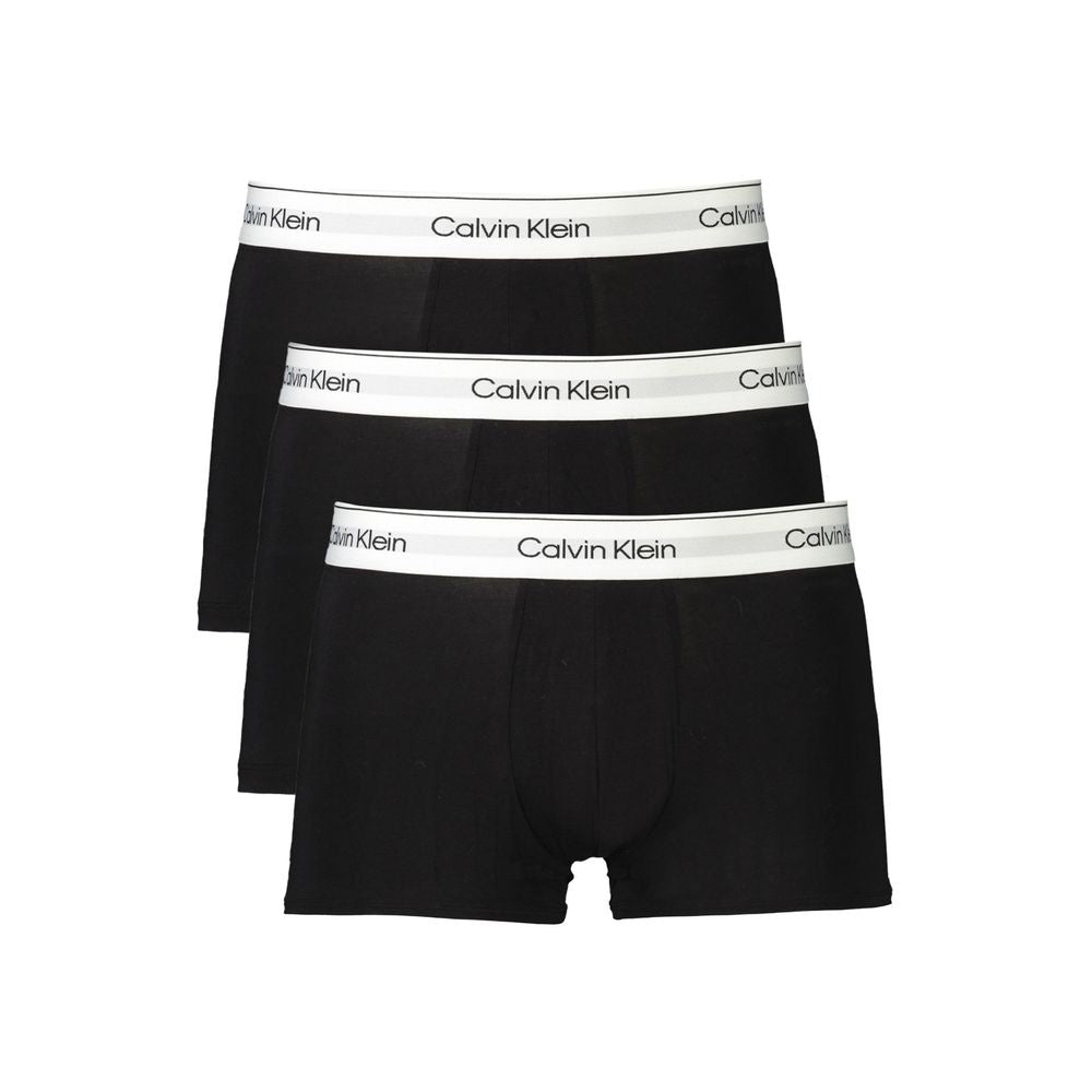 Calvin Klein Black Cotton Men Boxer Short CA-35389-XXL