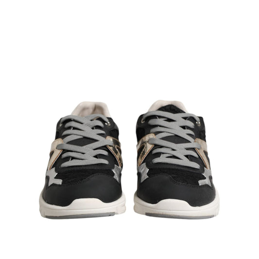 Dolce & Gabbana Multicolor Suede Low Top Men Sneaker Shoes MV7252-39.5