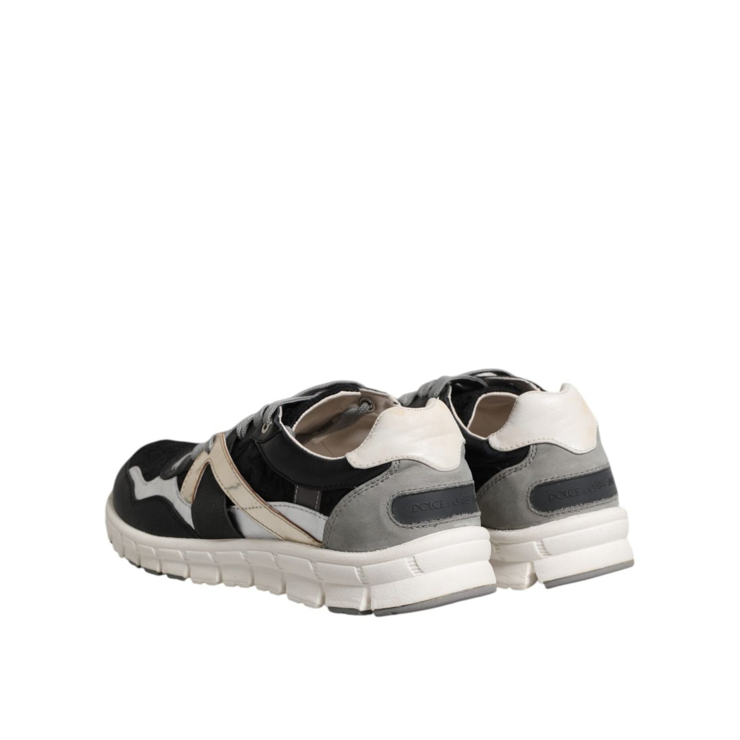 Dolce & Gabbana Multicolor Suede Low Top Men Sneaker Shoes MV7252-39.5