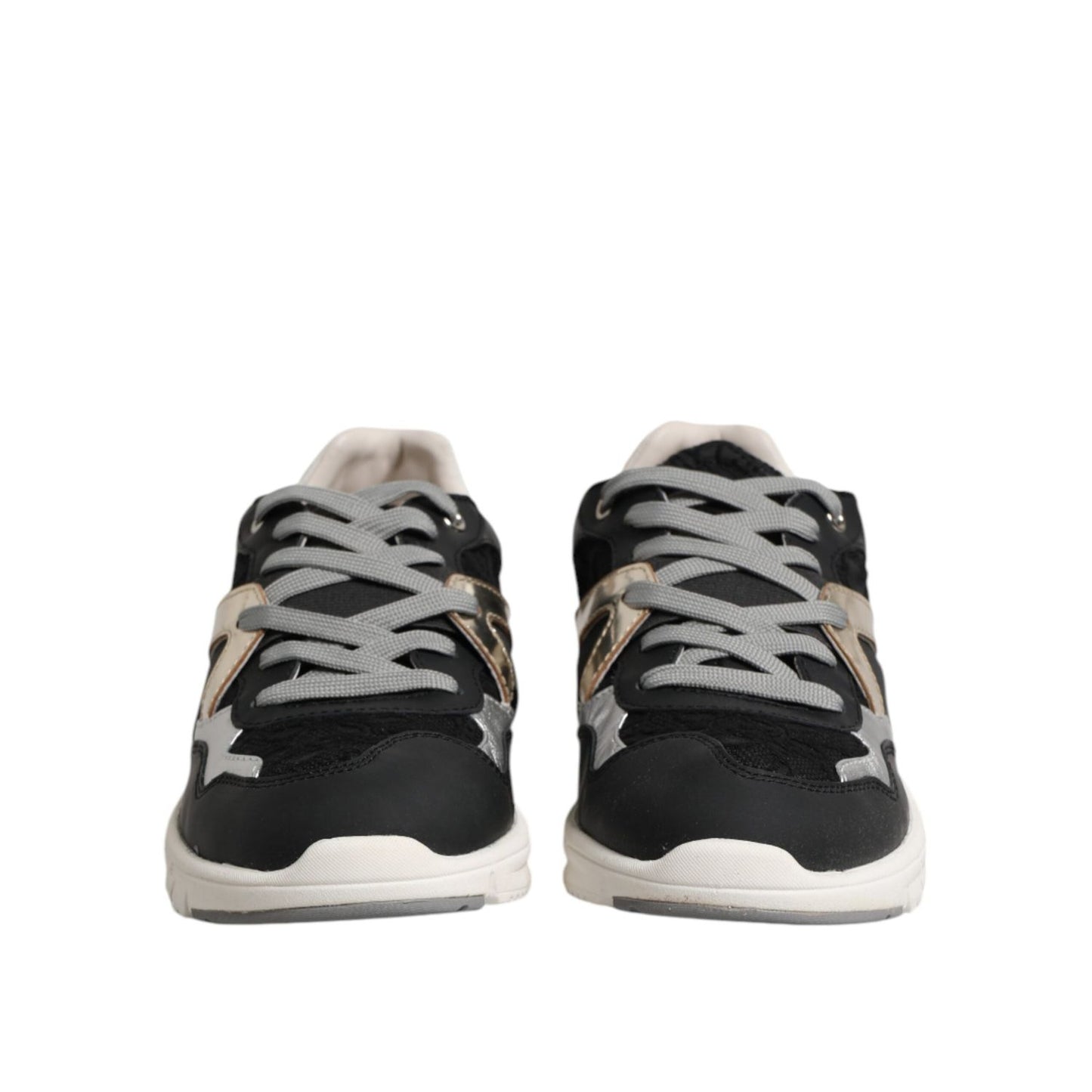 Dolce & Gabbana Multicolor Leather Suede Low Top Sneaker Shoes MV7253-40