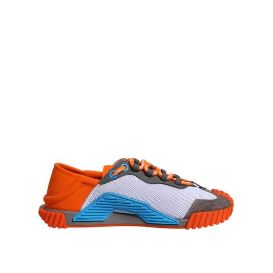 Dolce & Gabbana Multicolor Lace Up Low Top NS1 Sneakers Shoes