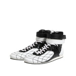 Dolce & Gabbana Black White Leather High Top Sneakers Shoes MV7326-44