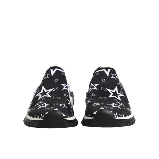 Dolce & Gabbana Black White Sorrento Low Top Sneakers Shoes MV7339-39