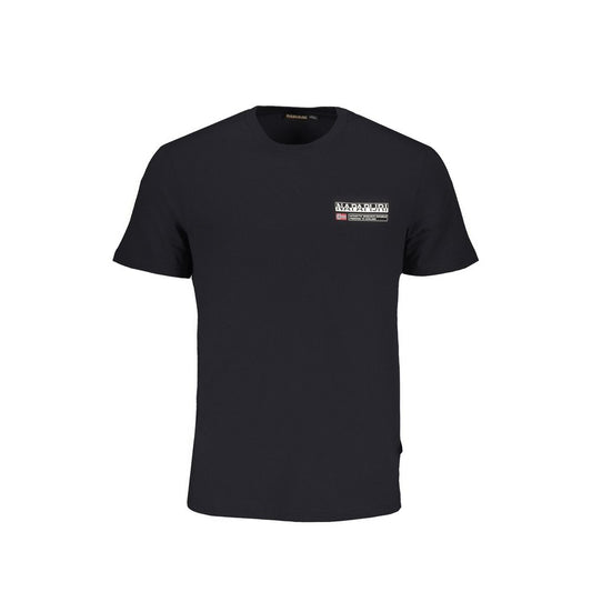 Napapijri Black Cotton T-Shirt Napapijri