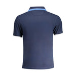 La Martina Blue Cotton Polo Shirt LA-30444-S