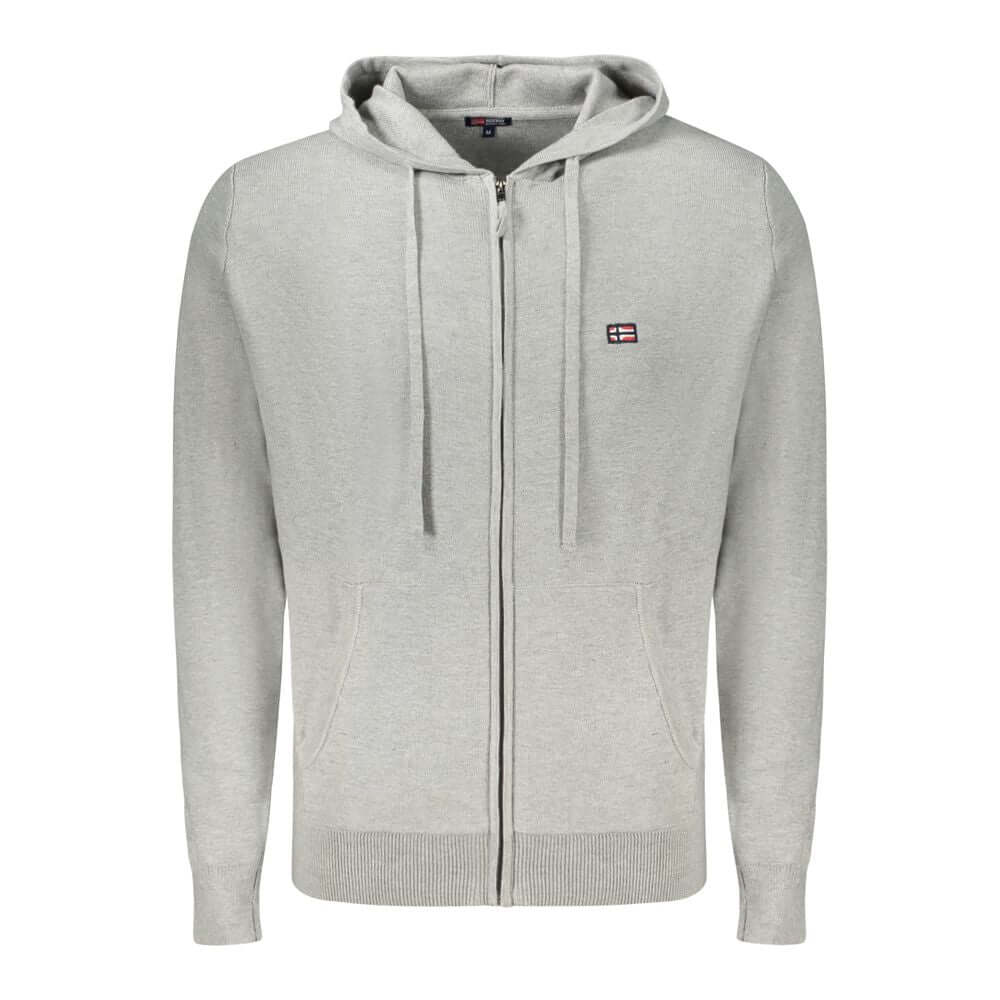 Norway 1963 Gray Polyamide Men Cardigan NO-33184-M