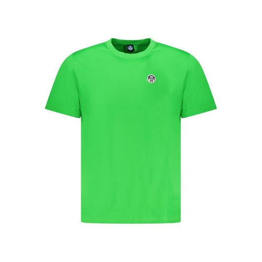 North Sails Green Cotton Men T-Shirt NO-34351-S
