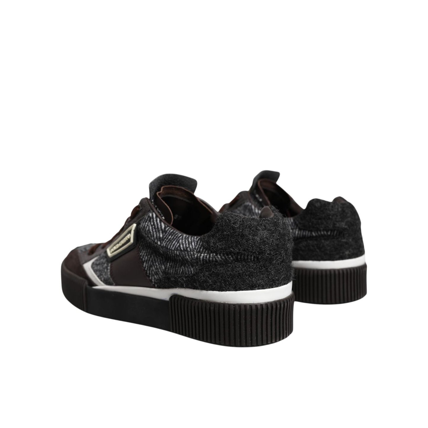 Dolce & Gabbana Multicolor Leather Low Top Sneakers Shoes MV7418-40.5