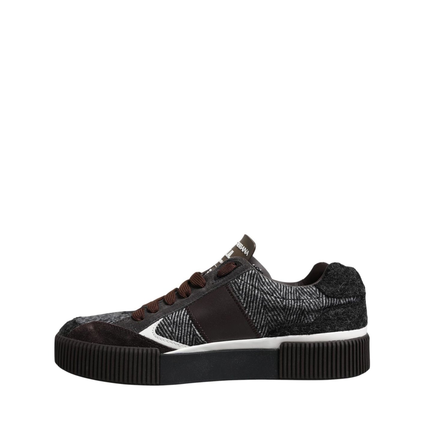 Dolce & Gabbana Multicolor Leather Low Top Sneakers Shoes MV7418-40.5