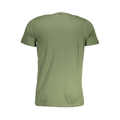 Back view of Norway 1963 Green Cotton Men T-Shirt in pure cotton with short sleeves and crew neck.