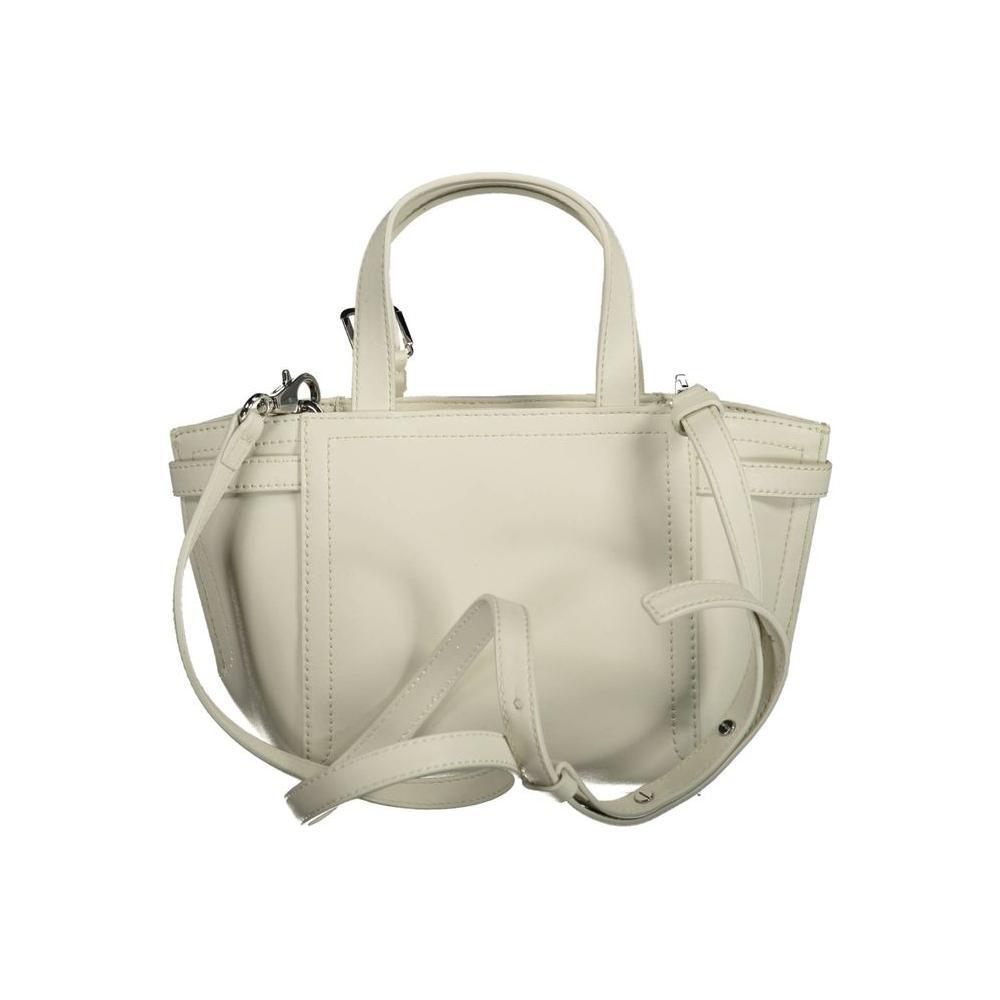 Front view with bag zipped and handles upright.