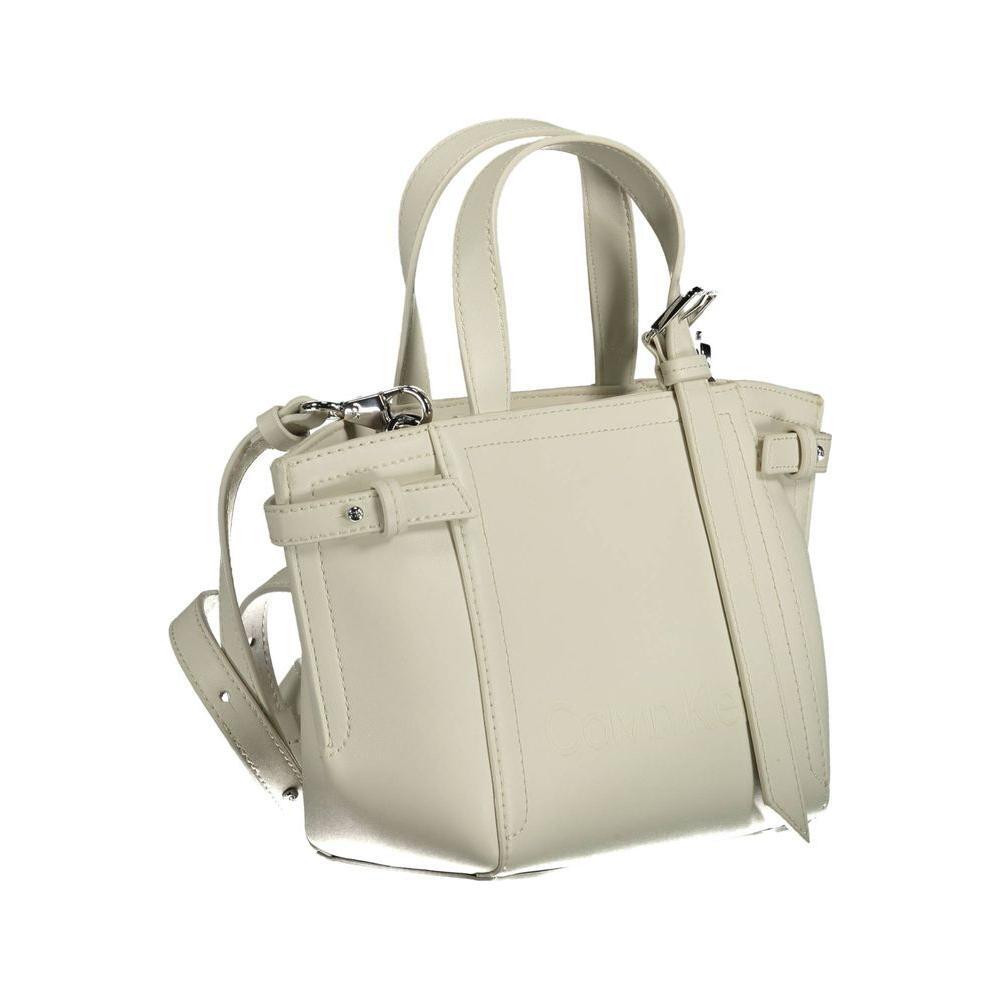 Front view with bag zipped and handles upright.