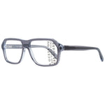 Guess Gray Men Glasses Frame in full-rim grey plastic with a rectangle shape and spring hinge, designed for men. Includes branded case.