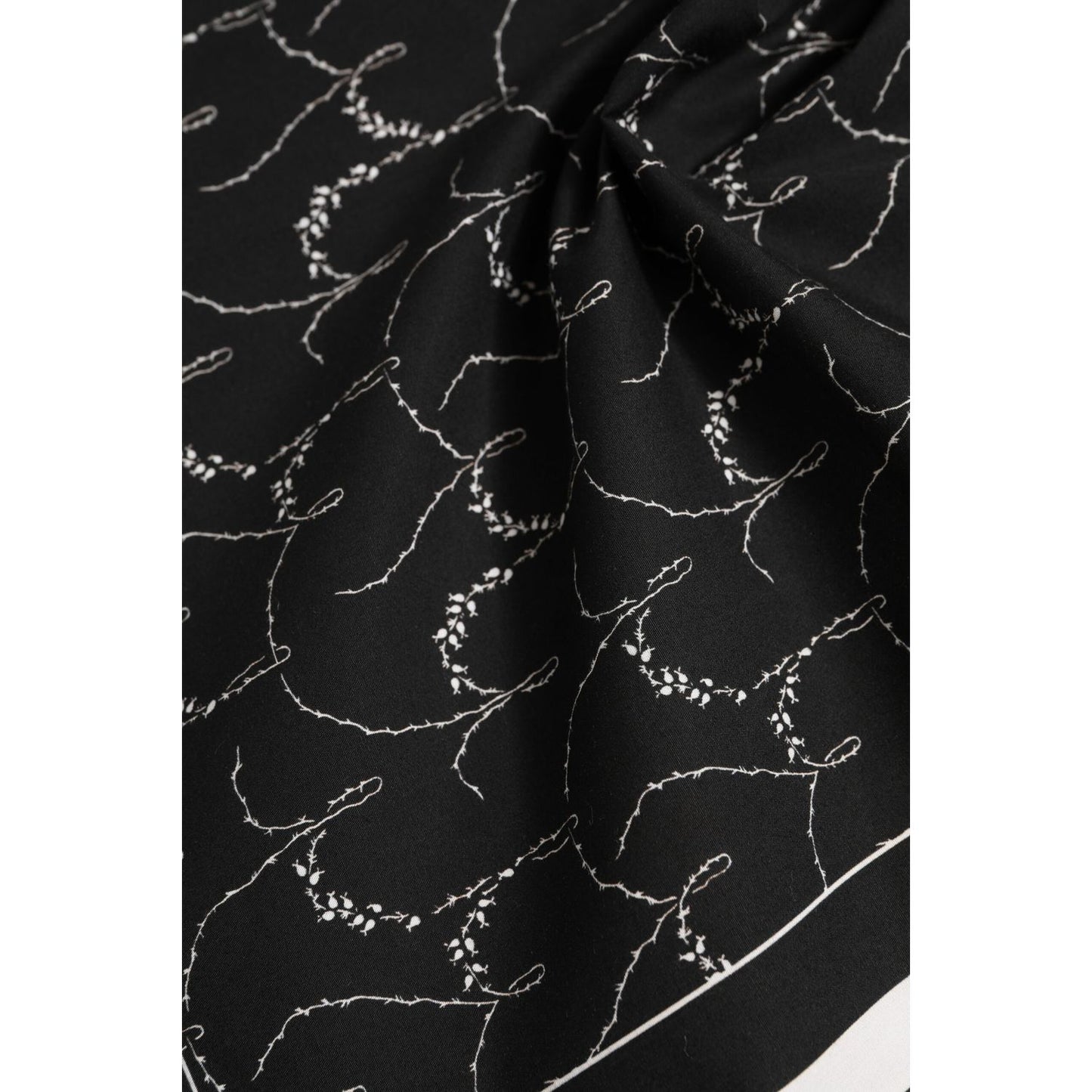 Dolce & Gabbana Black White Printed Square Foulard Scarf