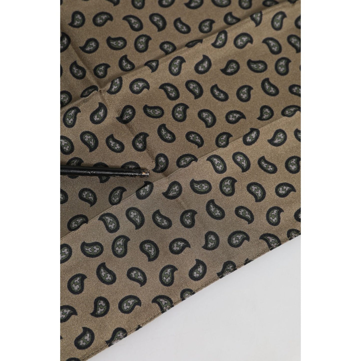 Dolce & Gabbana Brown Printed Neck Warmer Men Foulard Scarf