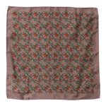 Dolce & Gabbana Brown Chilis Silk Square Men Foulard Scarf MS7338