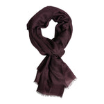 Dolce & Gabbana Maroon Cashmere Neck Warmer Wrap Shawl Scarf MS7391