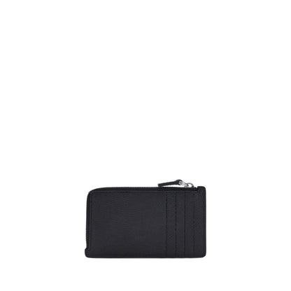 Valentino Garavani Black Calf Leather Bos Taurus Wallet
