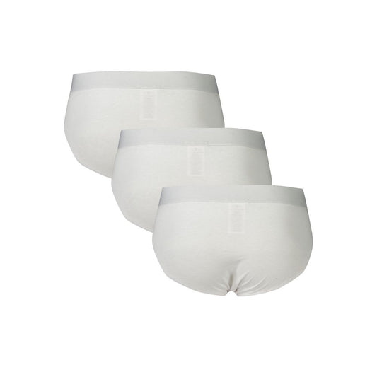 Bikkembergs White Cotton Underwear BI-38760-XL