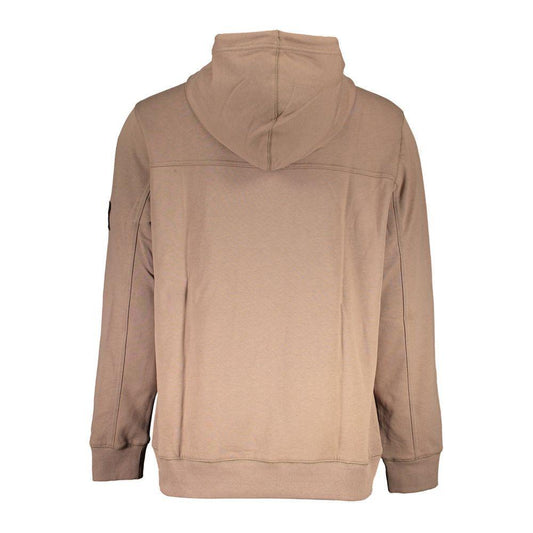 Calvin Klein Brown Cotton Men Sweater CA-17457-XL