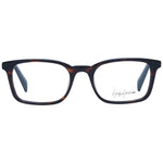 Yohji Yamamoto Brown Unisex Glasses Frame in full-rim acetate with demo lenses, size 51-19-140, rectangle style, includes soft case.