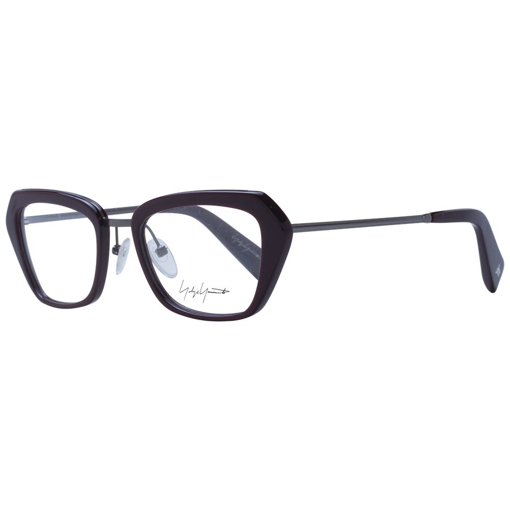 Yohji Yamamoto Burgundy Metal & Plastic Glasses (Frames)