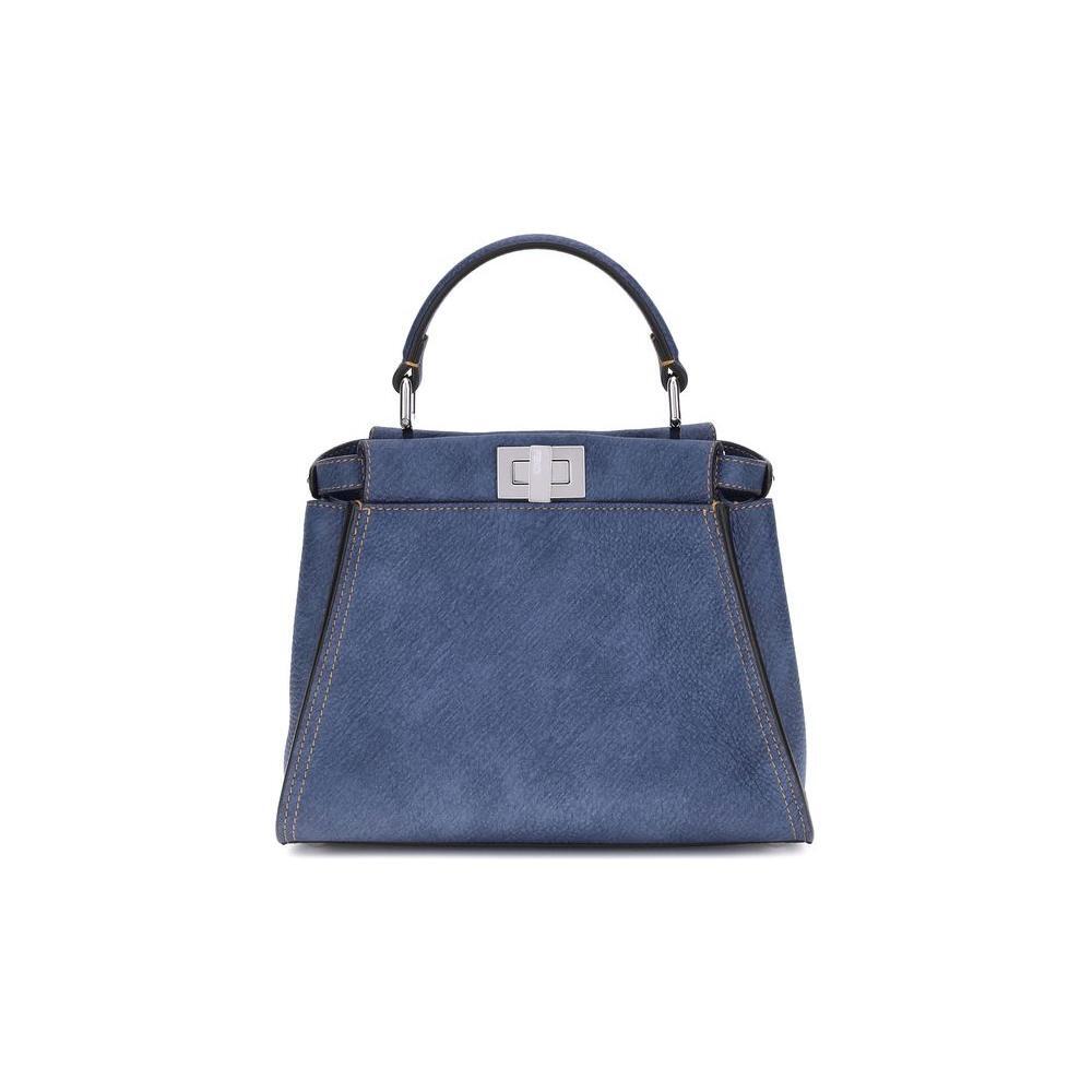 Front view with bag zipped and handles upright.