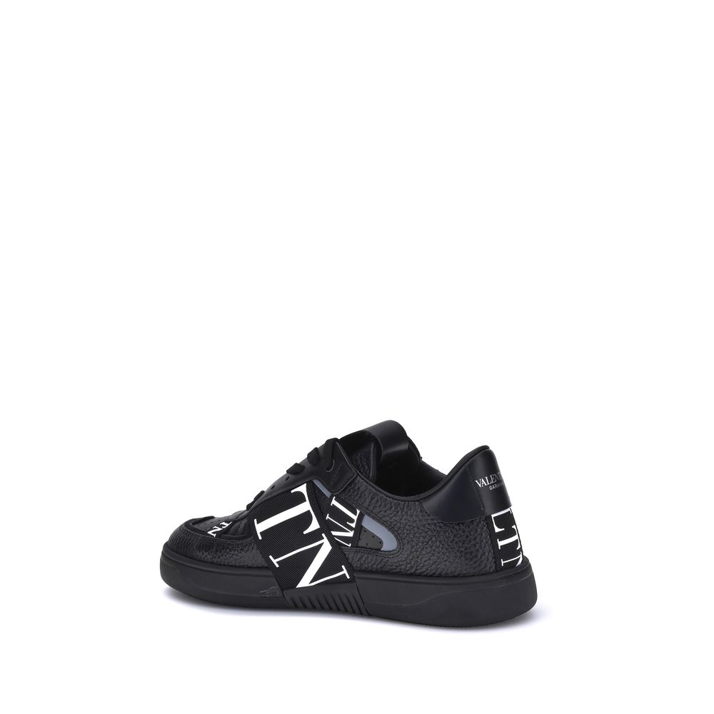 Valentino Garavani Black Rubber Low Top Sneakers