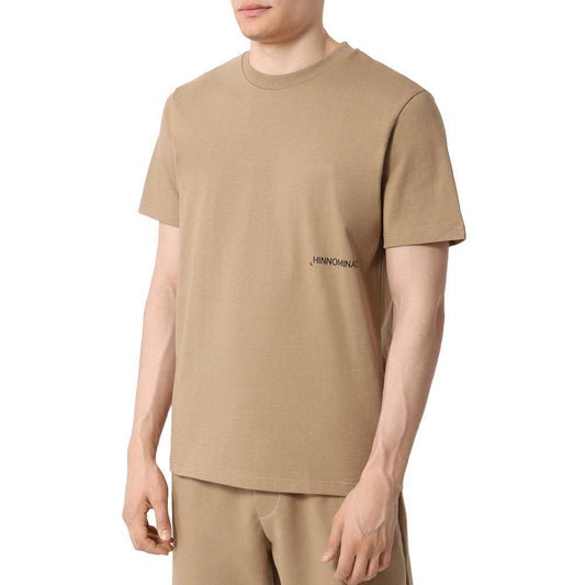 Hinnominate Brown Cotton T-Shirt HI-15582-M