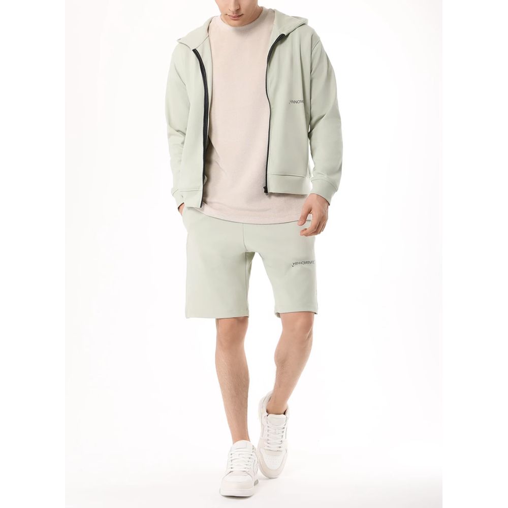 Hinnominate Green Cotton Men's Hoodie