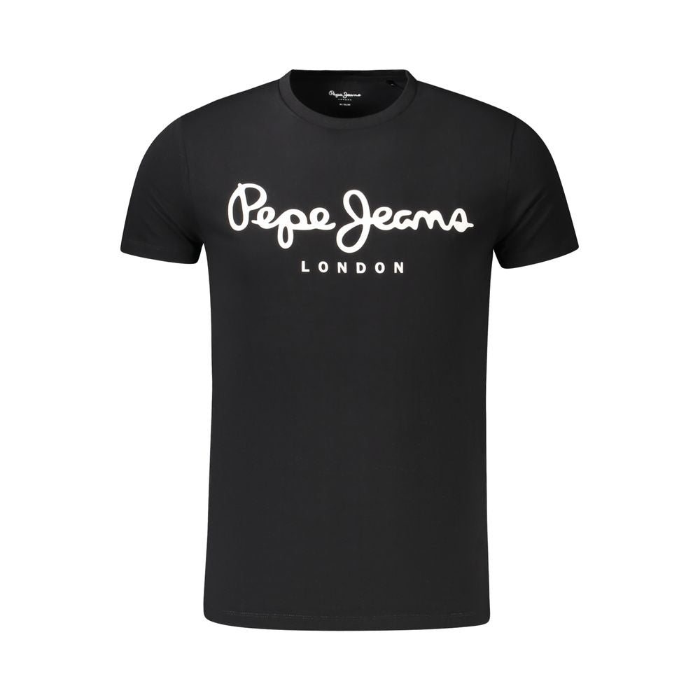 Pepe Jeans Black Cotton Men T-Shirt PE-38846-M