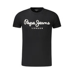 Pepe Jeans Black Cotton Men T-Shirt PE-38846-M