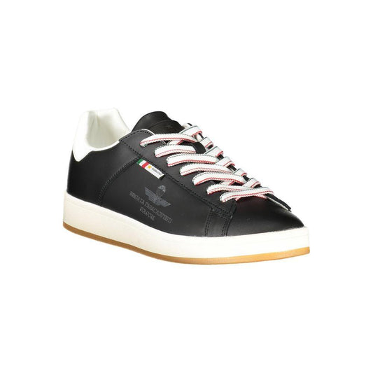 Esercito 1659 Black Leather Men Sneaker ES-38852-EU46