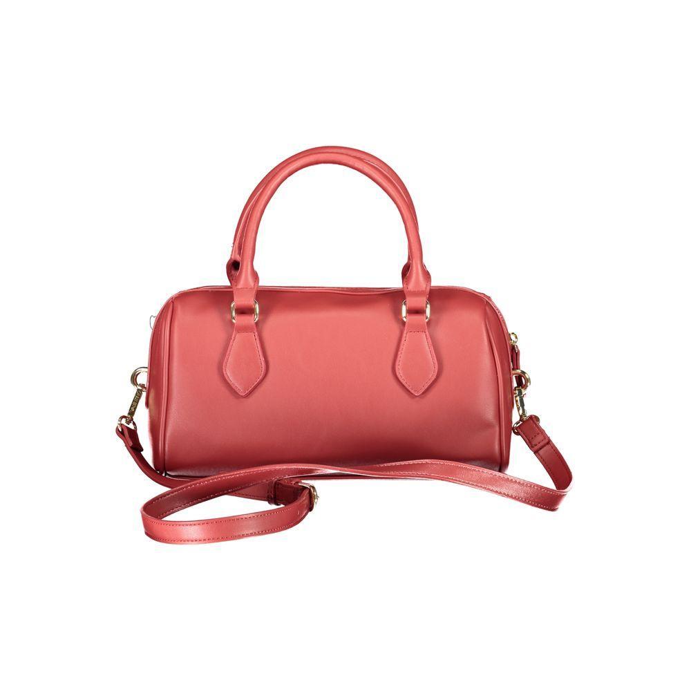 Front view with bag zipped and handles upright.
