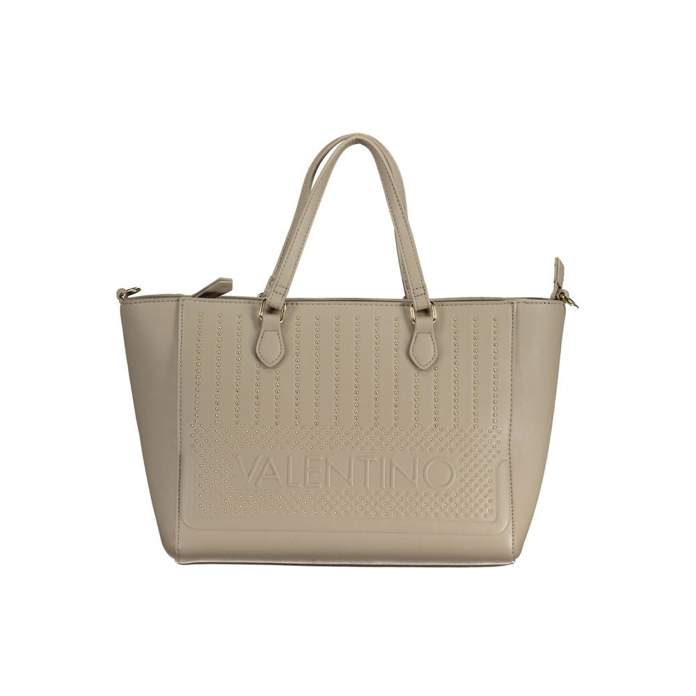 Front view with bag zipped and handles upright.