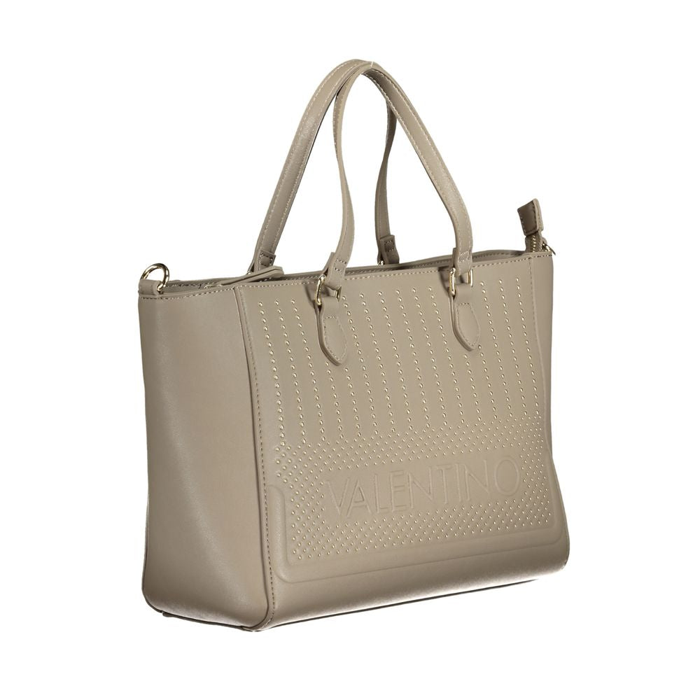 Front view with bag zipped and handles upright.