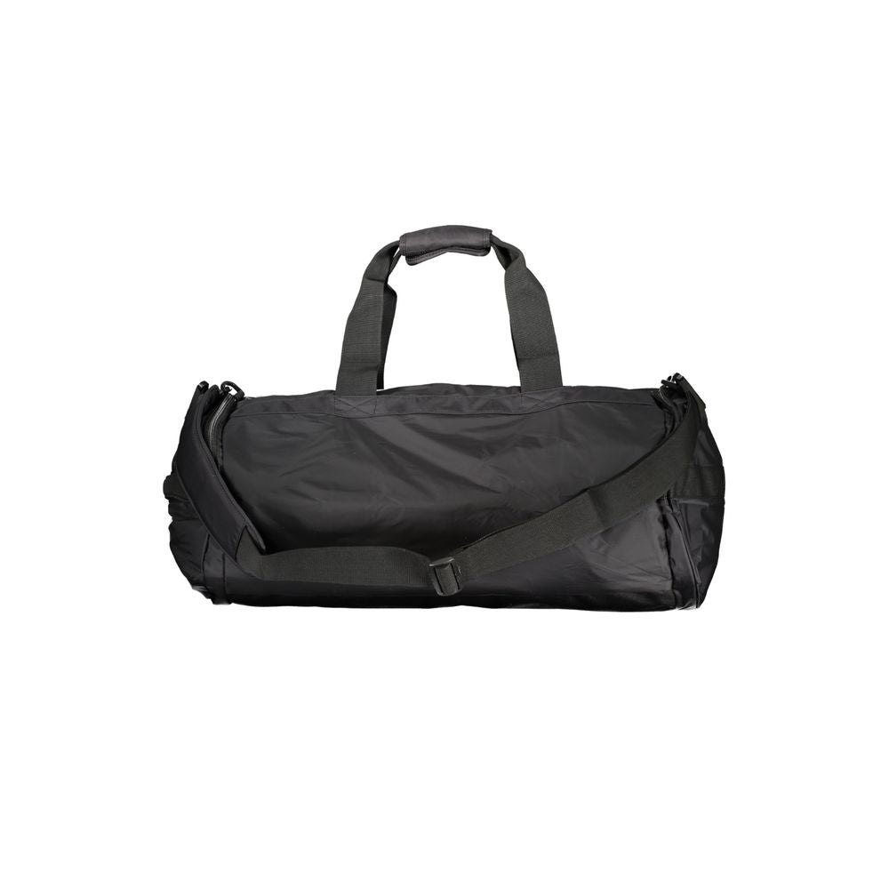 Front view with bag zipped and handles upright.