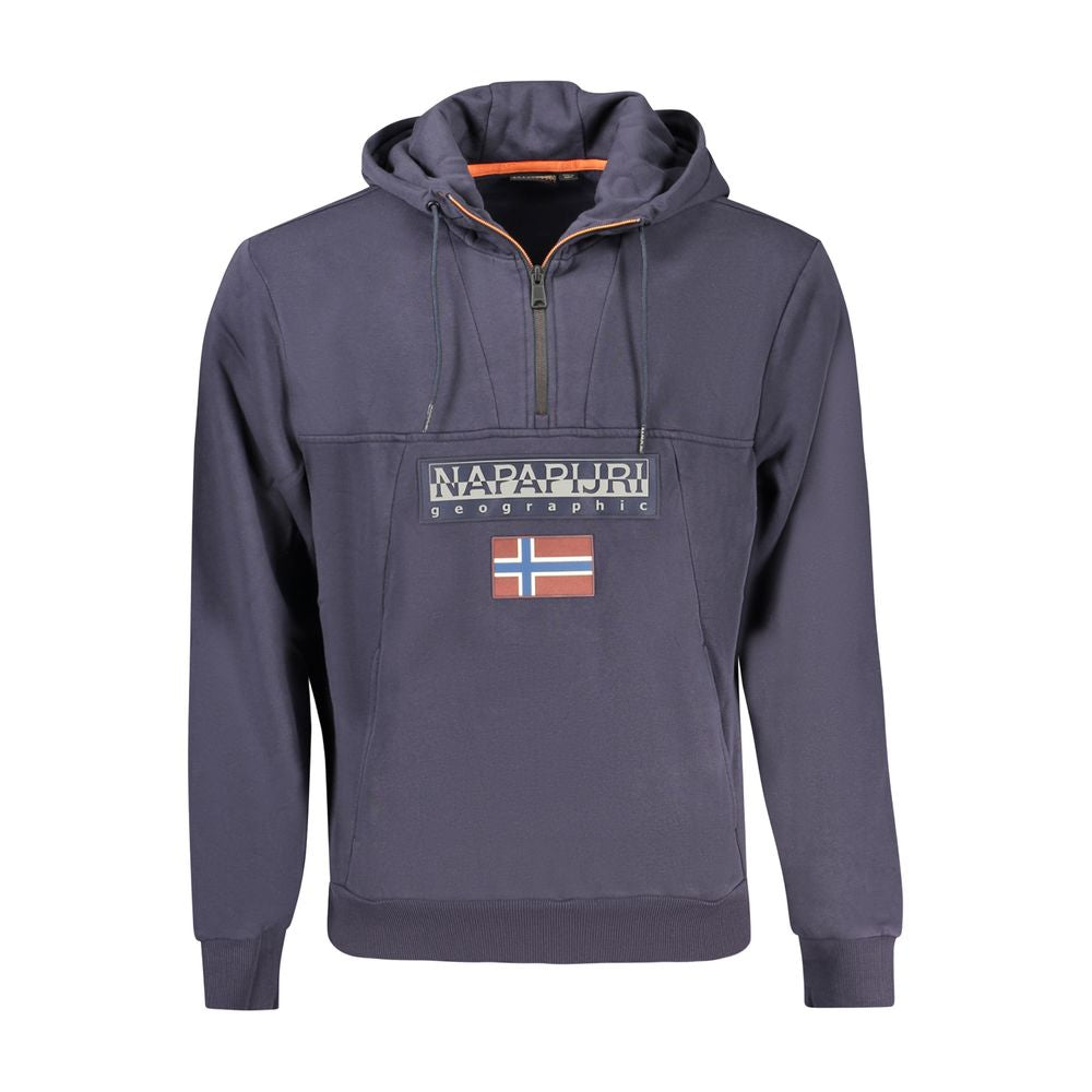 Napapijri Blue Cotton Sweatshirt Napapijri