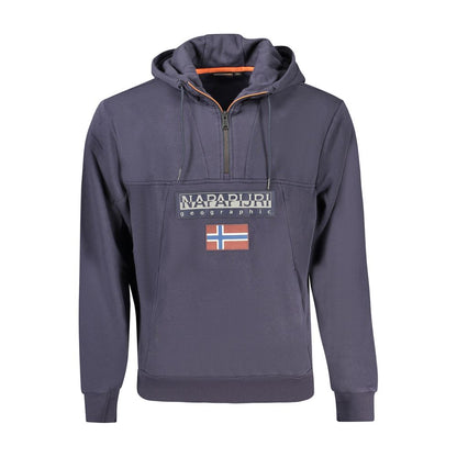 Napapijri Blue Cotton Sweatshirt Napapijri