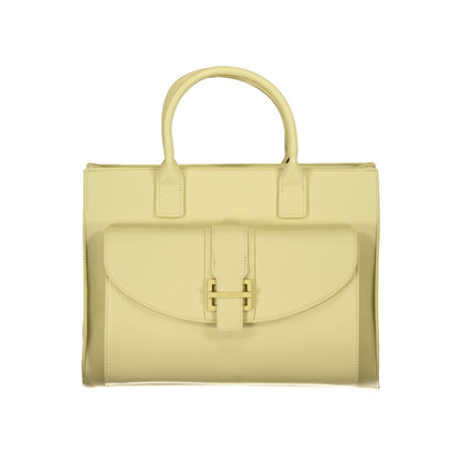 Mario Valentino Green Polyethylene Handbag with two handles, adjustable shoulder strap, external and internal pockets, and logo.