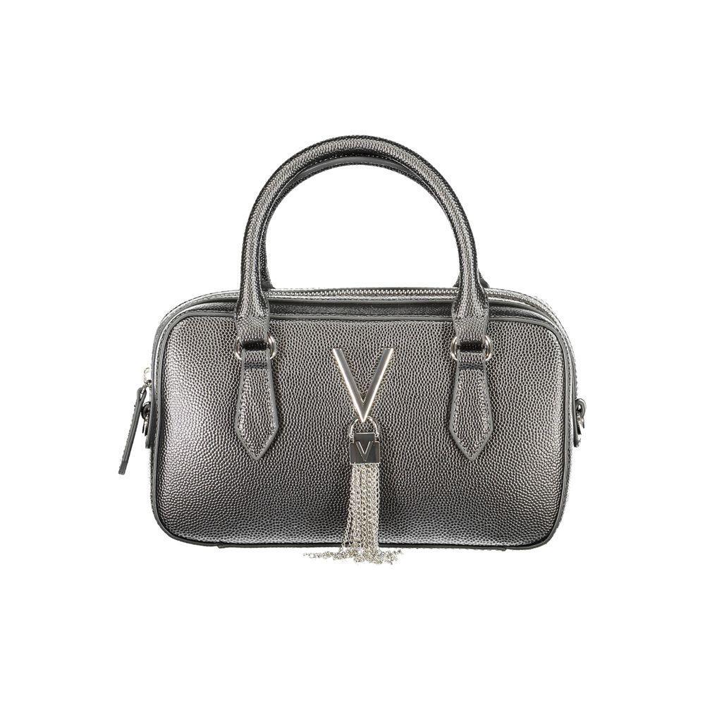 Front view with bag zipped and handles upright.